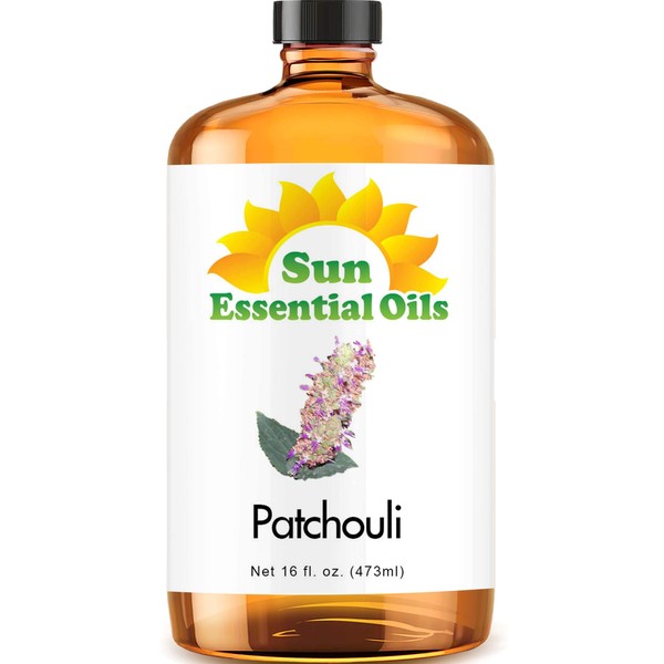 Sun Essential Oils 16oz - Patchouli Essential Oil - 16 Fluid Ounces