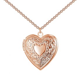 Philip Jones Rose Gold Plated Heart Locket