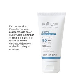 SunVeil Fluide Couleur FPS 50 - Protector Solar - Amplio espectro frente a la radiación UVA y UVB - Vitamina E – 50 ml
