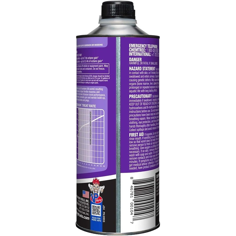 VP Racing Fuels 2855, Madditive Octanium Octane Booster Racing Formula