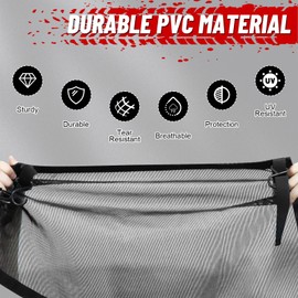 StarknightMT X3 Max Window Nets, Maverick X3 Side Windows Compatible with Can Am Maverick X3 Max 2017 2018 2019 2020 20212022 2023 Set of 4