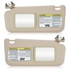 Left & Right Sun Visor with Vanity Light for 2006-2013