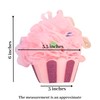 Soleil Naturale Large Pink Cupcake Loofah Bath Sponges, Set of