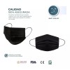 Sanwo Cubre Bocas Negro Tricapa Sanwo 50 Piezas Termosellado