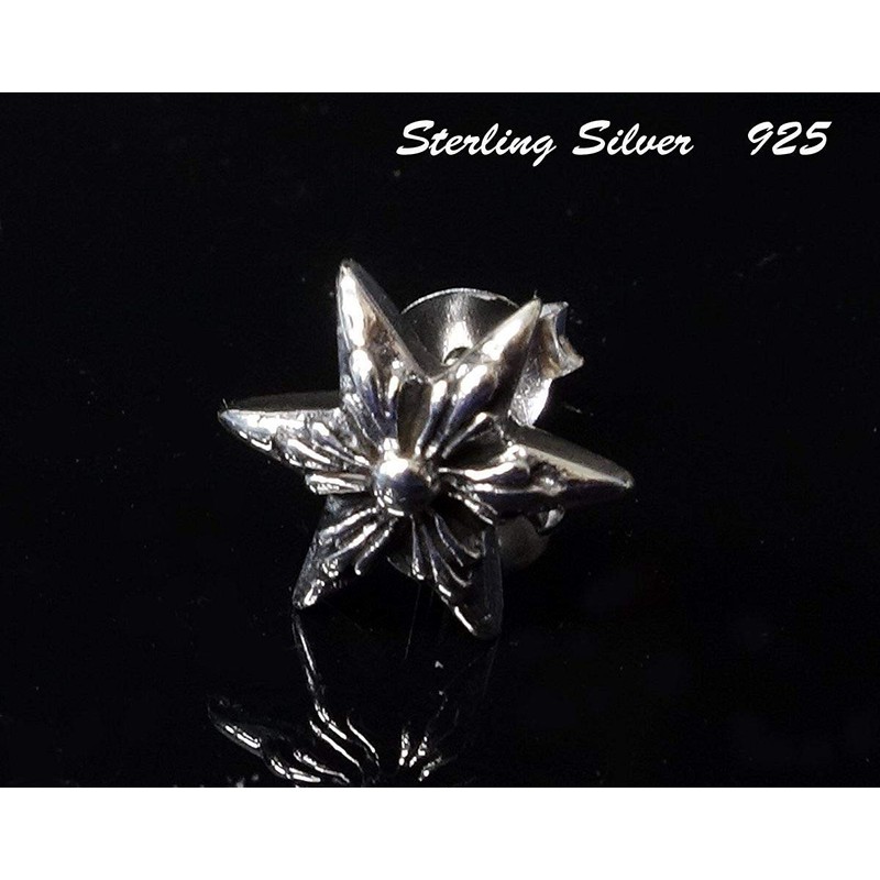 【STERLING SILVER 925】純銀 シルバー 925 ピアス スタッズ ロック ゴシック メンズ
