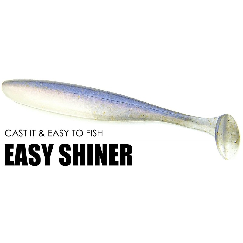 Keitech Easy Shiner 3" #370 Clear Silver Glow