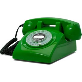 Opis 60s Cable: Rotary Phone/Vintage Phone/Retro Phone/Old Phone/Landline Phone Retro/Vintage Telephone/Rotary Analog Phone/Old School Phone/Green Rotary Phone Vintage