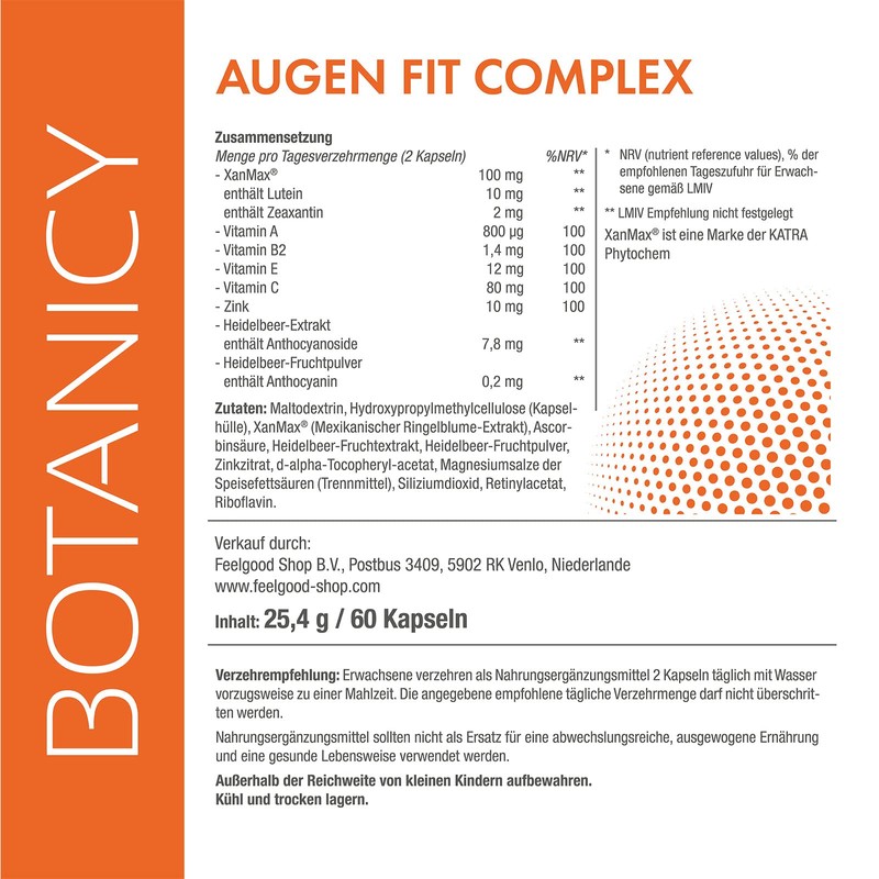 Eyes Fit and Healthy Xanmax – Unique Complex for improved vision eye