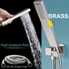 Enga Solid Brass High Pressure Hand Held Shower Wand Square
