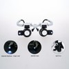 Loupe Magnifier Glasses Head Mount with LED Light Adjustable Glasses