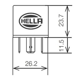 HELLA 933332291 Relay 12V 20/40A Spdt Res, Multi