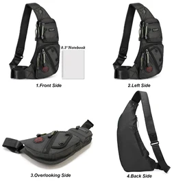 NICGID Sling Bag Chest Shoulder Backpack Crossbody Bags Casual Daypack for Men Women