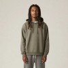 Solid Color Double Layer Hood Side Pocket Terry Cotton Casual
