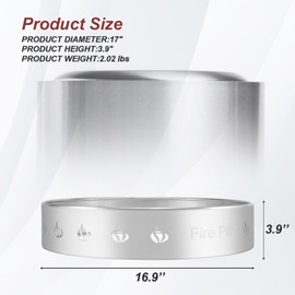 19.5" Fire Pit Stand for Solo Stove Bonfire Firepit, 304 Stainless Steel Heavy Duty Fire Pit Accessories for Solo Stove Bonfire 2.0&1.0, Outdoor Fireplace Tools for Solo Stove Fire Pits and Camping Fire pits