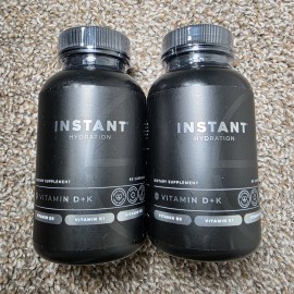 Instant Hydration *2 PACK* Instant Hydration Vitamin D+K Dietary Supplement 90 Capsules EXP 08/26