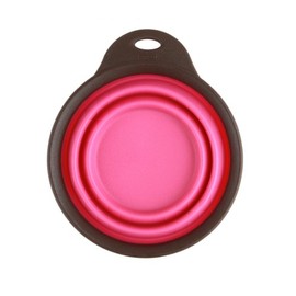 Popware for Pets Expandable/Collapsible Travel Cup, Small, Pink