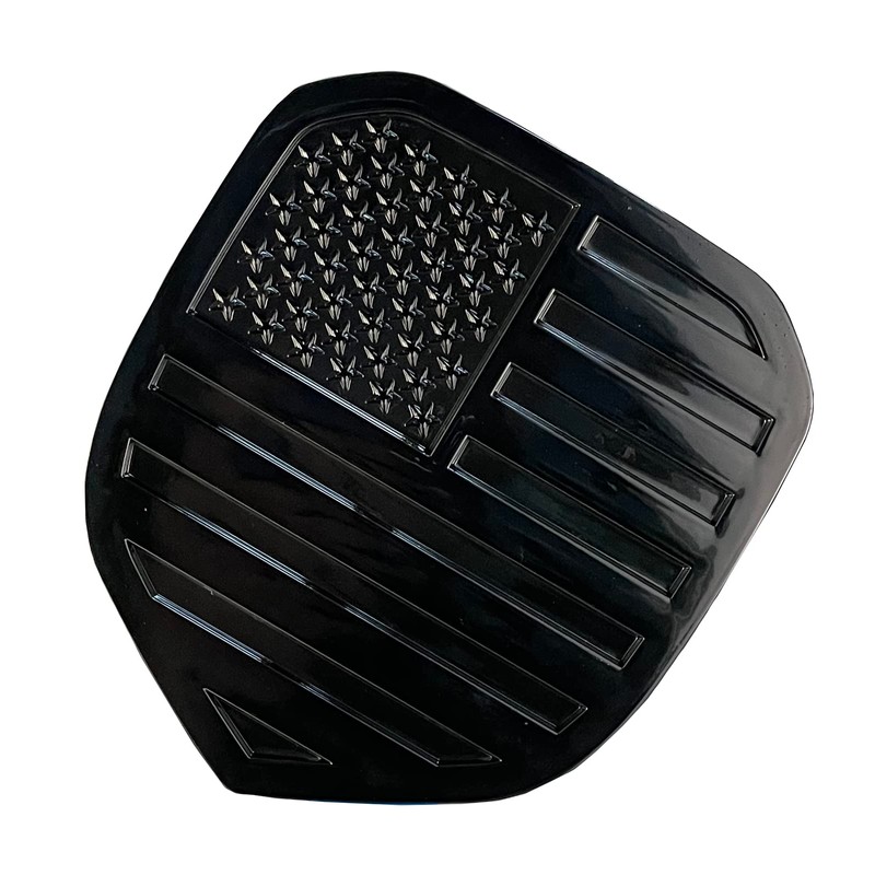 HHLOU Glossy Black American Flag Emblem Fits for RAM Front