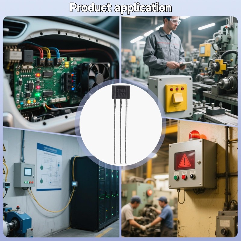 20 Pack A3144 Hall Effect Sensor 3Pins Magnetic Detector for