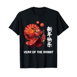Chinese New Year of the Rabbit - Red Rabbit Dance T-Shirt