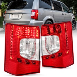 JSBOYAT Fits for 2011 2012 2013 2014 2015 2016 Chrysler Town and Country Tail lights Assembly [LED Type] Brake Rear Tailights LH+RH Driver and Passenger Sides