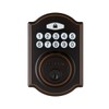 Castle Aged Bronze Single Cylinder Electronic Keypad Deadbolt 2 Keys