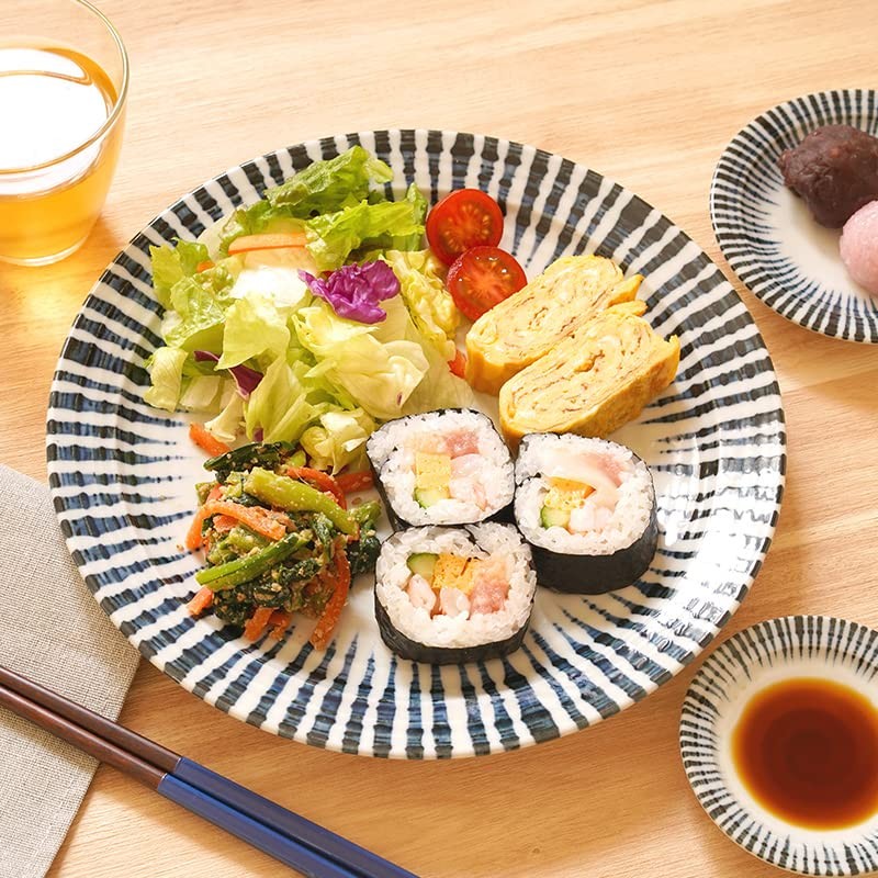 East Table Platter, 10.0 inches (25.5 cm), Sentan Tokusa Japanese