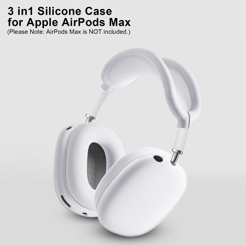 Ainiv Silicone Case for AirPods Max, Ear Pad & Headband