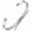 DTWAWA Quote Engraved Cuff Bracelets,Remember I love you mom, Mother's