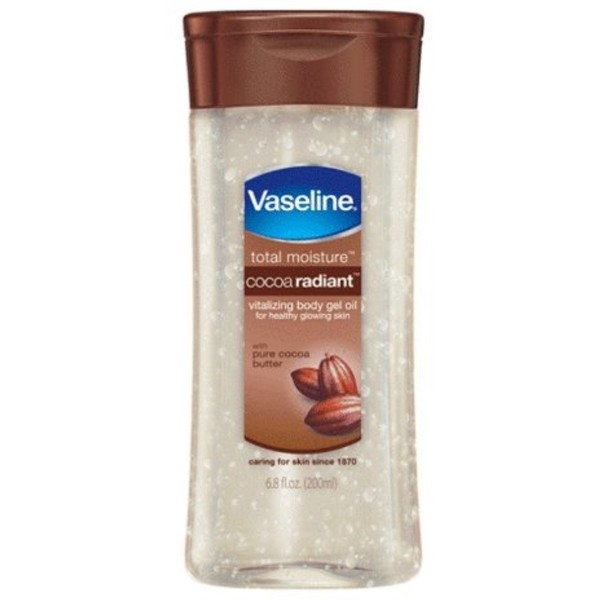 Vaseline Body Oil Vitalizing Gel Cocoa Butter 6.80 oz (Pack of 5)