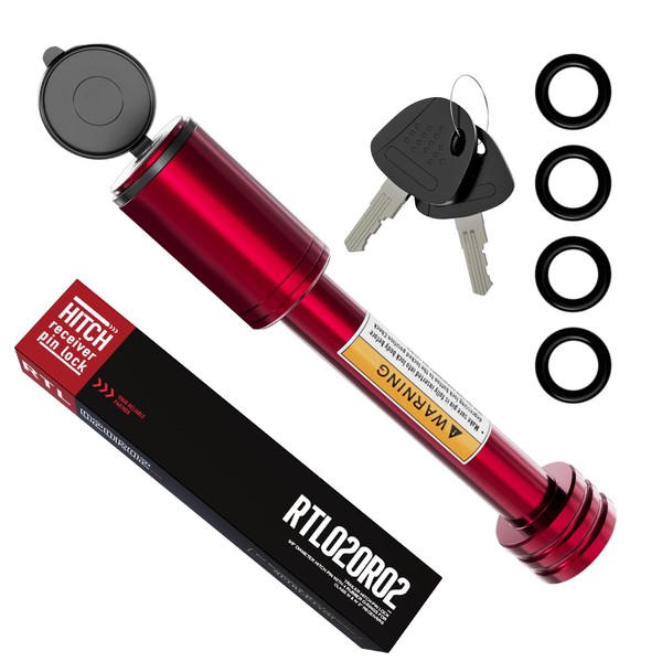 RETRUE RETRUE Trailer Hitch Receiver Pin Lock - Black, 2