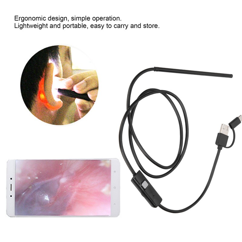 3‑in‑1 Visual Earwax Remover Luminous Ear Endoscope Earwax Cleaning Removal