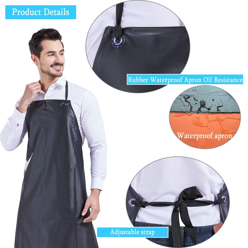 Nanxson Men's Waterproof Oil Resistant Battle House Work Apron Industrial