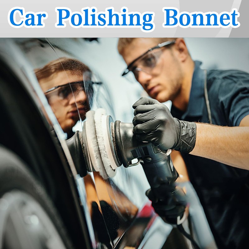 Buffing Bonnets Kit - 12pcs Polishing Bonnets for 9-10 Inch