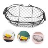 Alipis Holder Countertop Basket Iron Wire Basket with Handles Small