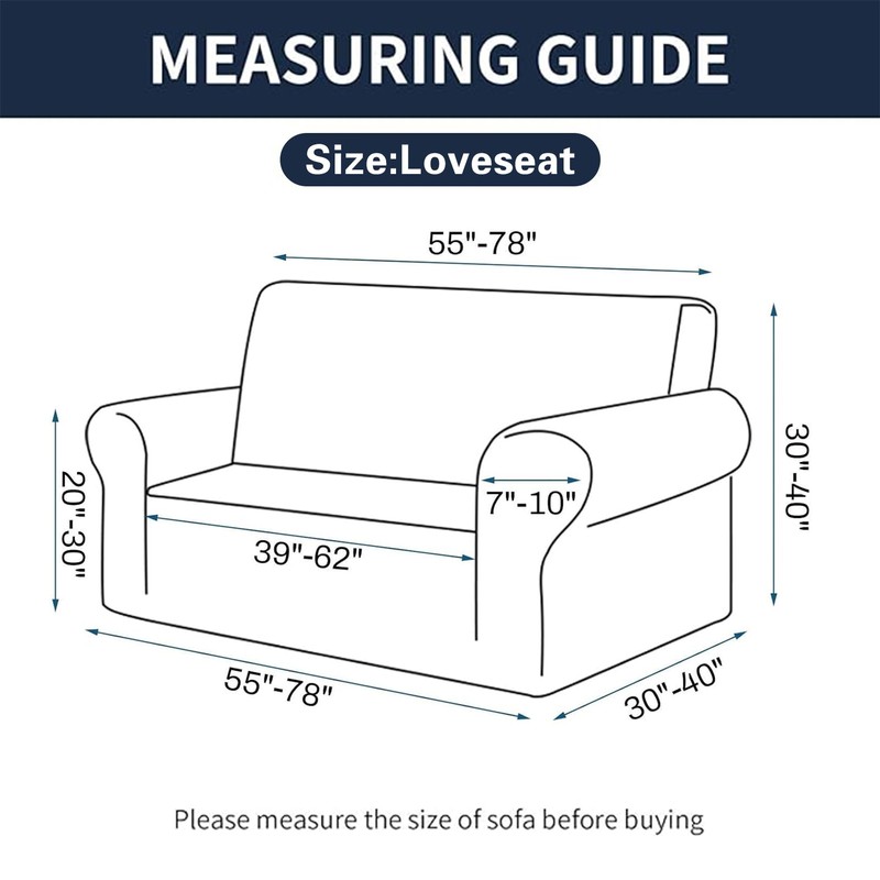 Cupuamon 2026 New Stretch Loveseat Sofa Slipcovers Couch Cover for