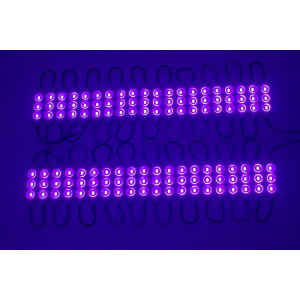 20ft Storefront super bright Purple LED Light module 5630 with UL 12v 3 Amps AC Power