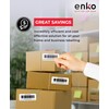 enKo 24000 Labels, 1/2 x 1-3/4 inches - White -
