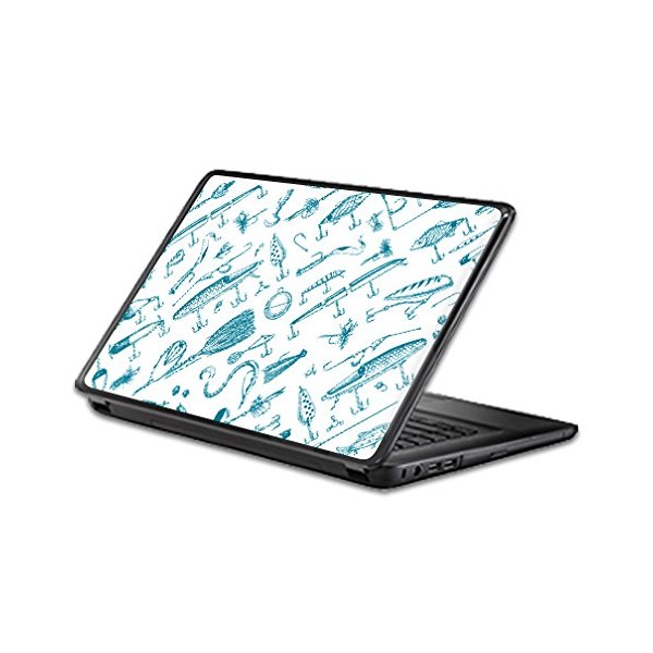 Universal 12" Laptop Skin -Teal Lures | Protective, Durable, and