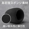 ルボナリエ マイク スポンジ 風防 カラオケ ダイナミックマイク用 12個セット (ブラック)