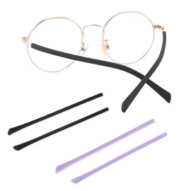 TORWOL Eyeglass Replacement Temples,Anti-Slip Long Silicone Glasses End Tips Ear Sleeve for Thin Metal Glasses Legs