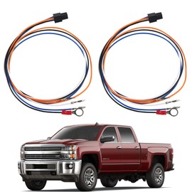 VASTAUTO Tow Mirrors Wiring Harness Fit for 2014-2018 Chevy Silverado 1500 2500HD GMC Sierra Truck Cargo Lights Running Turn Signal Lights(2Pcs)