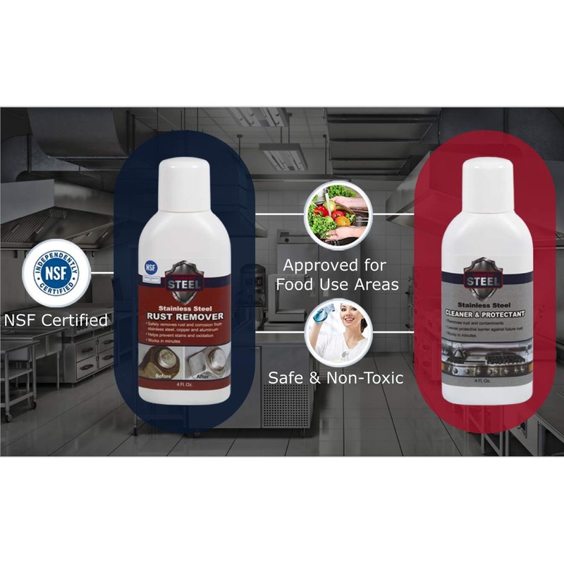 CLEAN MY STEEL Stainless Steel Rust Stain Remover & Cleaner