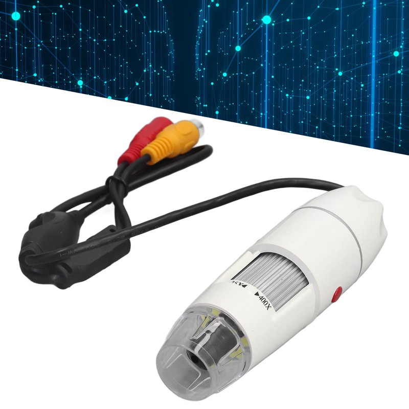 USB Digital Microscope CMOS Sensor 25x to 400x TV AV