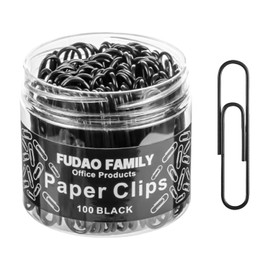 Juego de 100 clips Jumbo - 5,1 cm - Negro