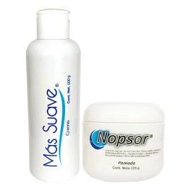 500gr Crema Mas Suave, Pomada Nopsor 125gr Aux. Tx Psoriasis Almendras