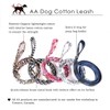Organic Cotton Dog Leash for Small,Medium and Large Breed,Brass Hardware