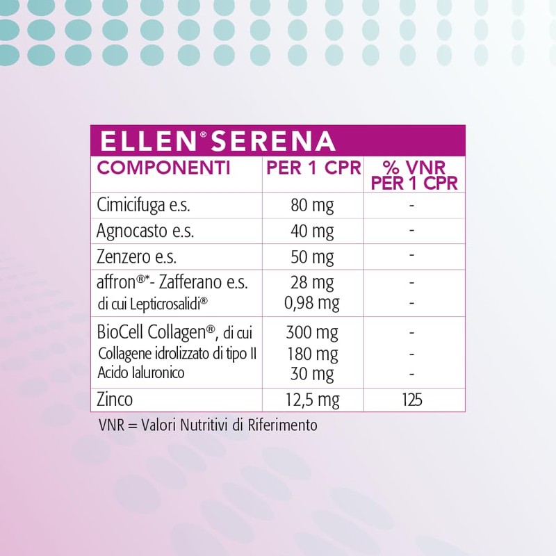 Ellen Serena Integratore Alimentare per Donne in Menopausa - a