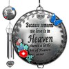 Mom Sympathy Memorial Windchime - Because Someone We Love is