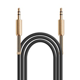JacobsParts 2-Pack 3ft Aux Cable 3.5mm 1/8" Male to Male Stereo Auxiliary Audio Cord (Black)