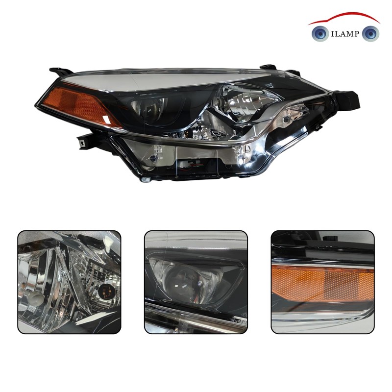 Headlight Assembly Compatible With 2014 2015 2016 Toyota Corolla Base/CE/C/LE
